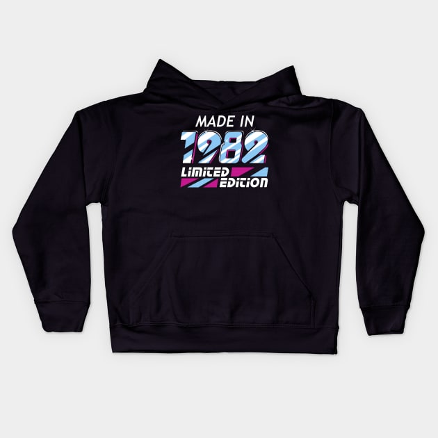 Made in 1982 All Original Parts Kids Hoodie by KsuAnn